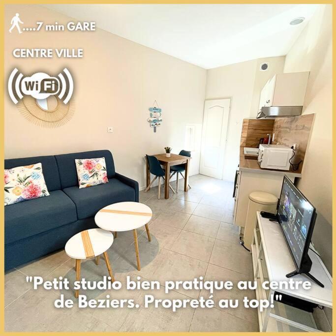 Studio Bien Equipe A 2 Pas De La Gare Beziers Exterior photo